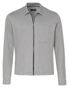 Desoto Luxury Luxury Zip Mélange Overshirt Grijs
