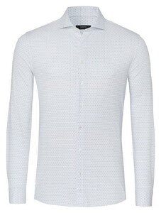 Desoto Luxury Mini Dotted Decoration Shirt Light Blue
