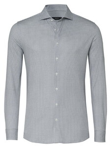 Desoto Luxury Mini Houndstooth Pattern Shirt Grey