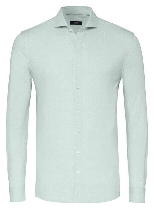 Desoto Luxury Minimal Dots Pattern Overhemd Licht Groen