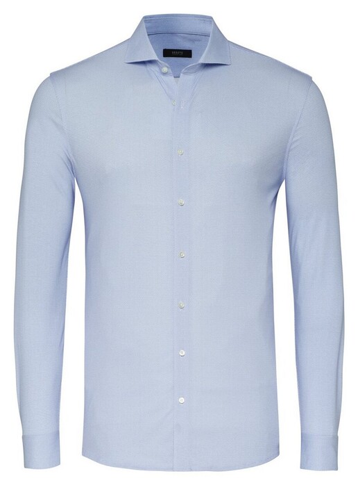 Desoto Luxury Minimal Dots Pattern Overhemd Sky Blue