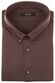Desoto Luxury Short Sleeve Piqué Button Down Overhemd Donker Bruin