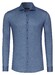 Desoto Luxury Subtle Herringbone Shark Collar Overhemd Denim Blue