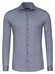 Desoto Luxury Subtle Herringbone Shark Collar Overhemd Donker Blauw