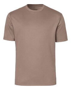 Desoto Luxury Uni Color Round Neck T-Shirt Donker Taupe