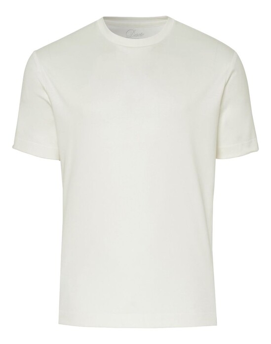 Desoto Luxury Uni Color Round Neck T-Shirt Ivoor