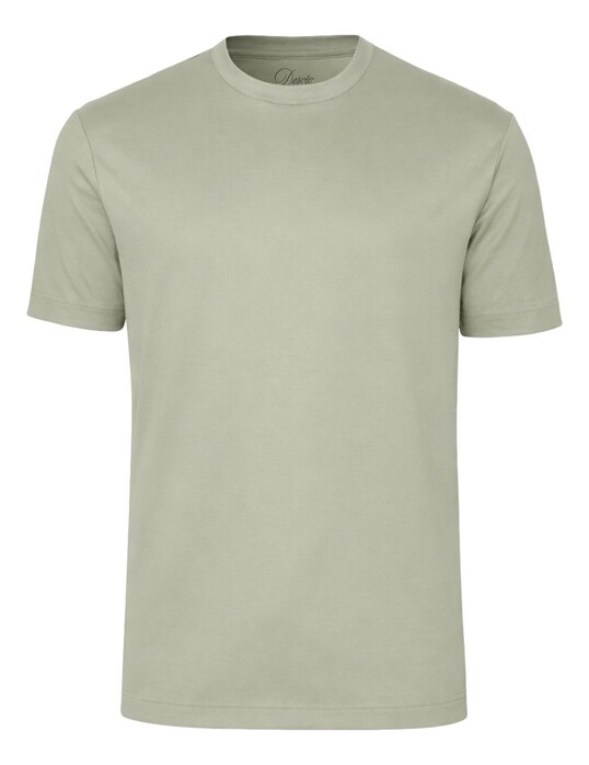Desoto Luxury Uni Color Round Neck T-Shirt Soft Olive