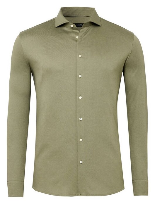 Desoto Luxury Uni Luxury Cotton Overhemd Donker Groen