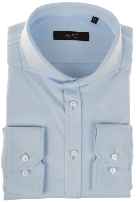 Desoto Luxury Uni Luxury Jersey Overhemd Licht Blauw
