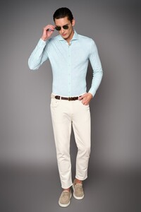 Desoto Luxury Vague Pattern Design Shirt Petrol