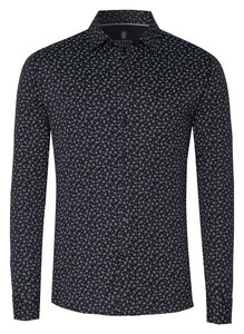 Desoto Mini Paisley Pattern Shirt Navy