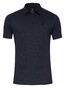 Desoto Mini Subtle Abstract Pattern Polo Donker Blauw