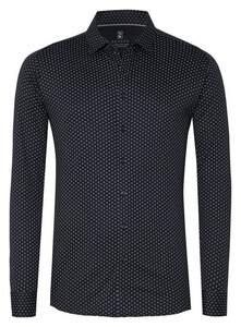 Desoto Minimal Circle Pattern Shirt Navy
