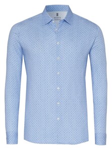 Desoto Minimal Fantasy Pattern Shirt Blue
