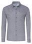 Desoto Minimal Triangle Hexagon Pattern Overhemd Zwart-Lichtgrijs