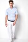 Desoto Modern Button Down Short Sleeve Cityshirt Overhemd Licht Blauw