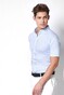 Desoto Modern Button Down Short Sleeve Cityshirt Overhemd Licht Blauw
