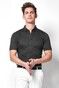 Desoto Modern Button Down Short Sleeve Cityshirt Overhemd Zwart