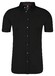 Desoto Modern Button Down Short Sleeve Cityshirt Overhemd Zwart