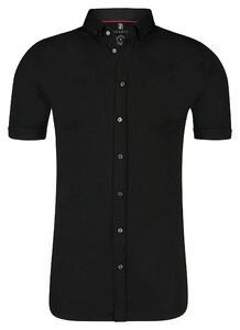 Desoto Modern Button Down Short Sleeve Cityshirt Shirt Black