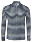 Desoto Multi Check Casual Kent Overhemd Blauw-Groen