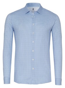 Desoto Multi Mini Circles Cubes Shirt Blue