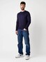 Desoto Roundneck Long Sleeve Uni Cotton T-Shirt Navy