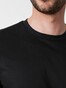 Desoto Roundneck Long Sleeve Uni Cotton T-Shirt Zwart
