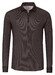 Desoto Solid Color Corduroy Casual Kent Overhemd Dark Wood