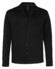 Desoto Solid Color Cotton Overshirt Zwart