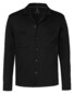 Desoto Solid Color Cotton Overshirt Zwart