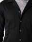Desoto Solid Color Cotton Overshirt Zwart