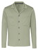 Desoto Solid Color Revers Resort Collar Overshirt Groen