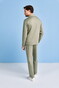Desoto Solid Color Revers Resort Collar Overshirt Groen