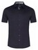 Desoto Solid Color Short Sleeve Casual Kent Overhemd Navy