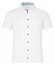 Desoto Solid Color Short Sleeve Casual Kent Overhemd Wit