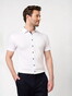 Desoto Solid Color Short Sleeve Casual Kent Overhemd Wit