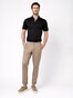 Desoto Solid Color Short Sleeve Casual Kent Overhemd Zwart