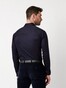 Desoto Solid Color Subtle Contrast Overhemd Navy