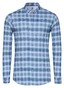 Desoto Triple Line Check Button-Down Overhemd Licht Blauw
