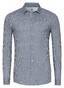 Desoto Twill Stripe Pattern Casual Kent Overhemd Zwart