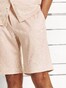 Desoto Uni Color Drawstring Short Oxford Bermuda Beige