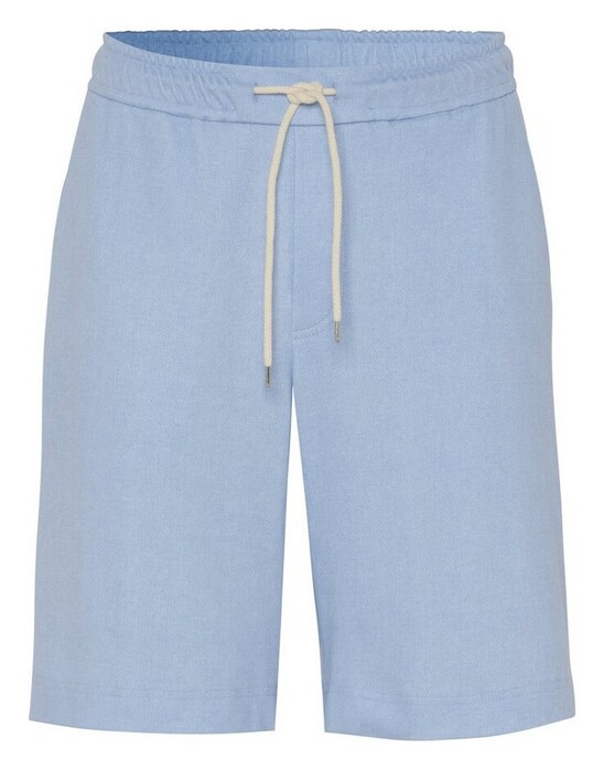 Desoto Uni Color Drawstring Short Oxford Bermuda Licht Blauw