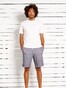 Desoto Uni Color Drawstring Short Oxford Bermuda Navy