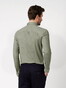 Desoto Uni Color Oxford Casual Kent Overhemd Groen