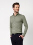 Desoto Uni Color Oxford Casual Kent Overhemd Groen
