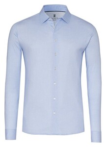 Desoto Uni Color Oxford Casual Kent Overhemd Licht Blauw