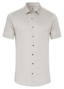 Desoto Uni Short Sleeve Piqué Kent Collar Shirt Light Stone