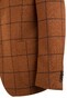 EDUARD DRESSLER Contrasting Check Colbert Cognac