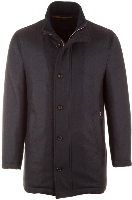 EDUARD DRESSLER David High-End Wool Coat Jack Navy